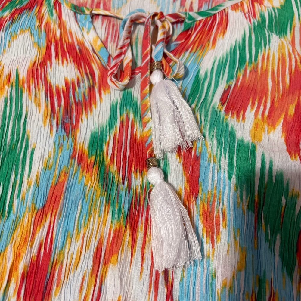 Ruby Rd Colorful Geometric Print Blouse Size XL - Picture 7 of 11